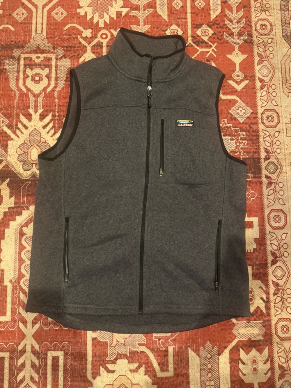 Gray LL BEAN Fleece Vest